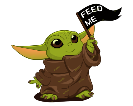 Baby Yoda svg WB