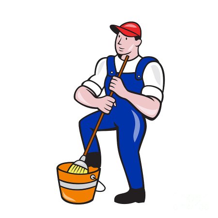Уборщик клипарт
