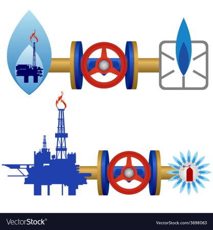 Газовая промышленность вектор