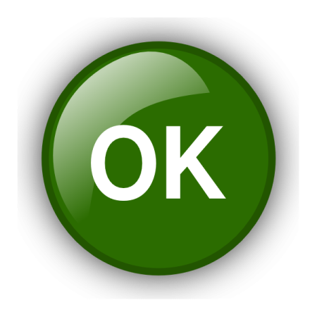 Круглая кнопка ок