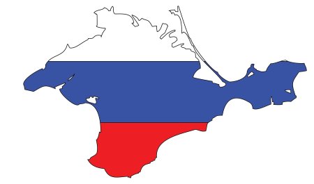 Очертания Крымского полуострова