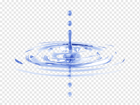 Капля воды на прозрачном фоне