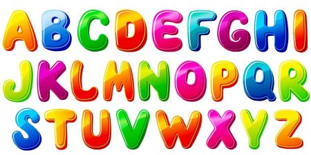 Английский алфавит цветной