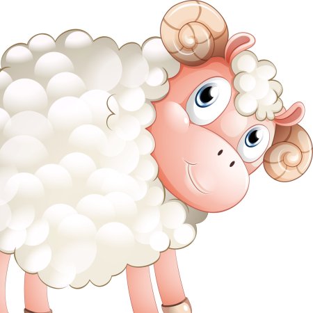 Барашек мультяшный