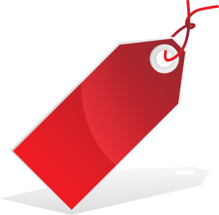Бирка красная