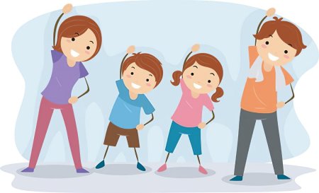 Спортивная семья мультяшные