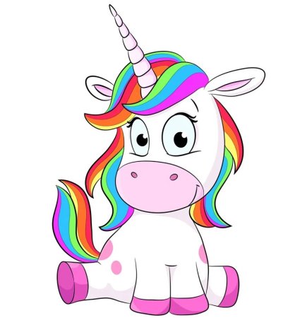 Единорог для срисовки