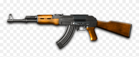 АК 47 сбоку на белом фоне