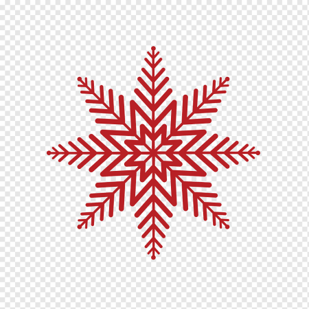 Красные снежинки