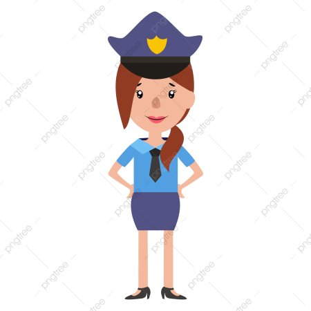 Женщина полицейский рисунок