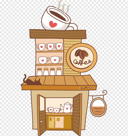 Кофейня иллюстрация