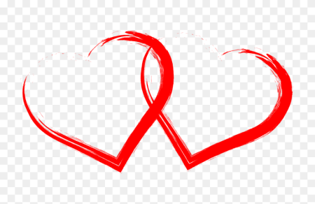 Сердечки на прозрачном фоне