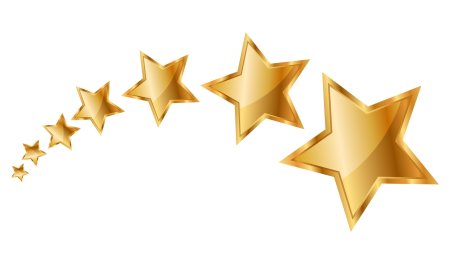 Звезды на прозрачном фоне