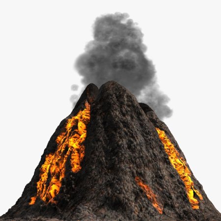Клипарт вулкан (52 фото)