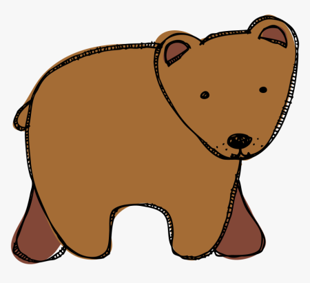 Коричневый медведь рисунок