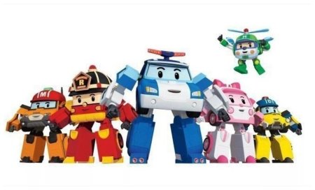 Робот из 4 машинок Робокар (Robocar Poli)