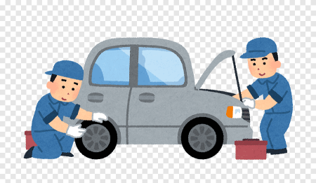 Автослесарь на прозрачном фоне
