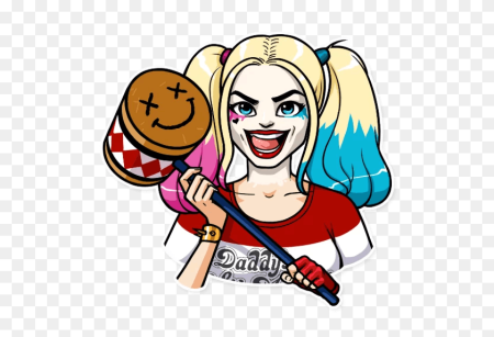 Стикеры Харли Квинн телеграмм