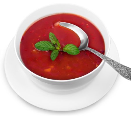 Борщ на прозрачном фоне
