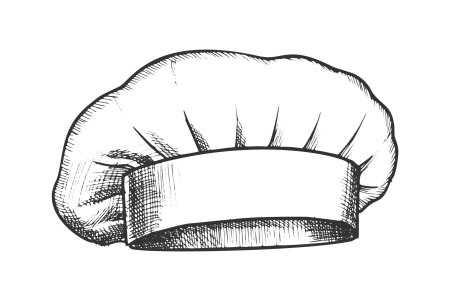 Поварской колпак шаблон