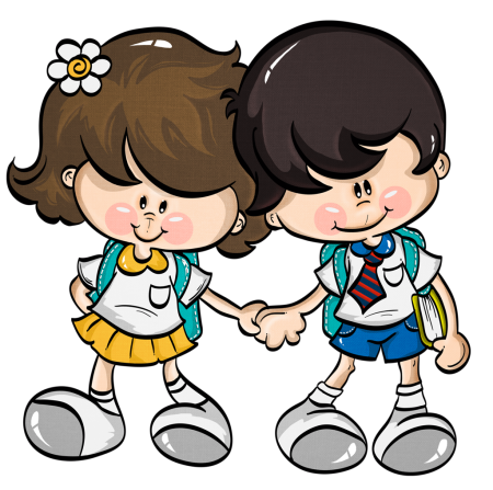 Мальчик и девочка мультяшные