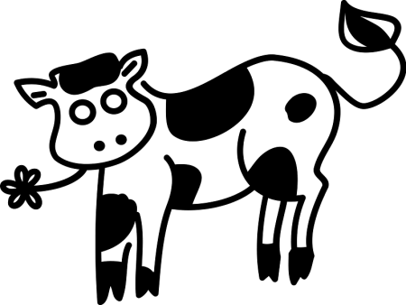 Корова силуэт