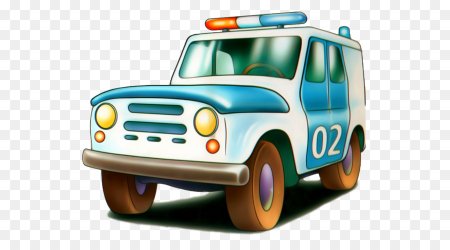 Police car сбоку