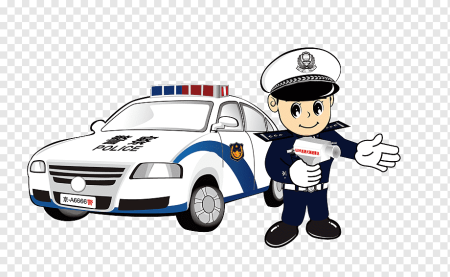 Полиция машина вектор