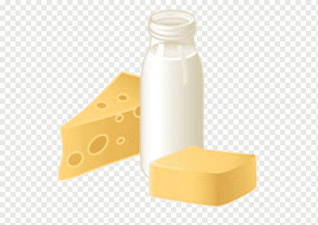 Молочные продукты для детей на прозрачном фоне