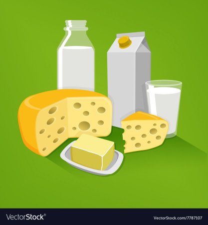 Молочная продукция вектор