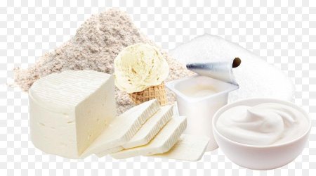 Молочные продукты без фона