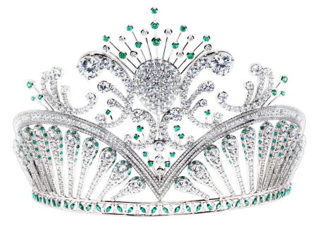 Diamond Silver Tiara Crown