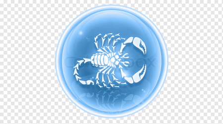 Скорпион знак зодиака синий