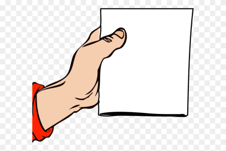 Рука держит листок