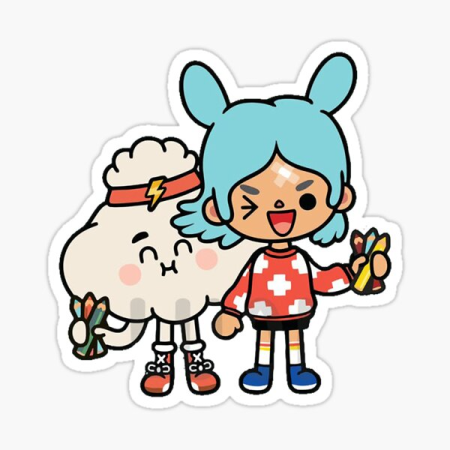 Toca Life World персонажи на белом фоне