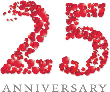 25 Лет красивые цифры