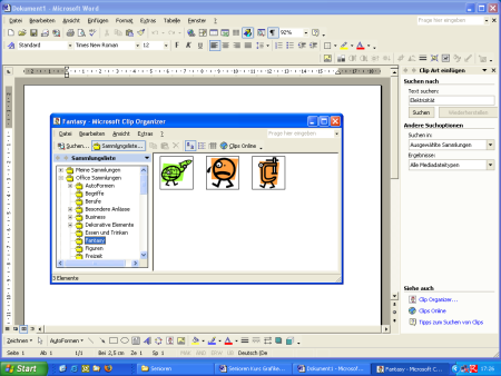Clipart в Ворде