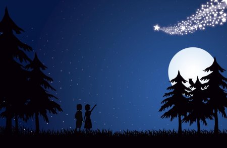 Ночь иллюстрация