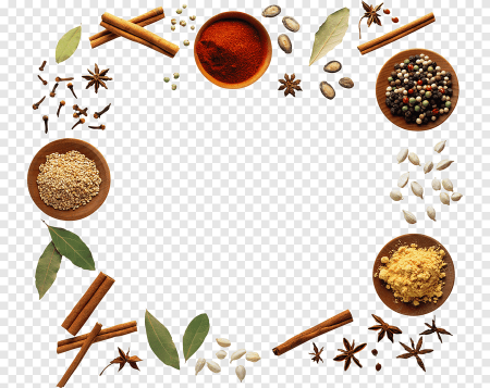 Специи на белом фоне
