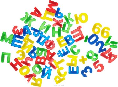 Буквы алфавита в разброс