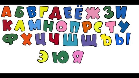 Мультяшные буквы