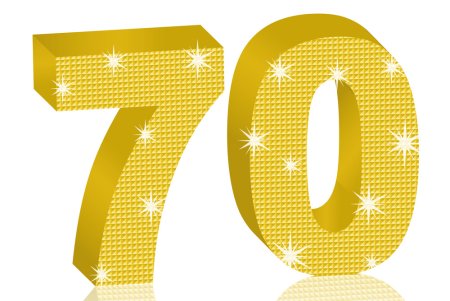 Красивая цифра 70