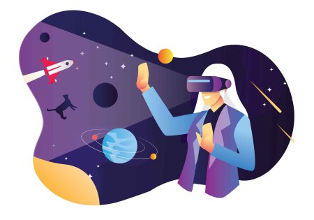 Виртуальная реальность вектор