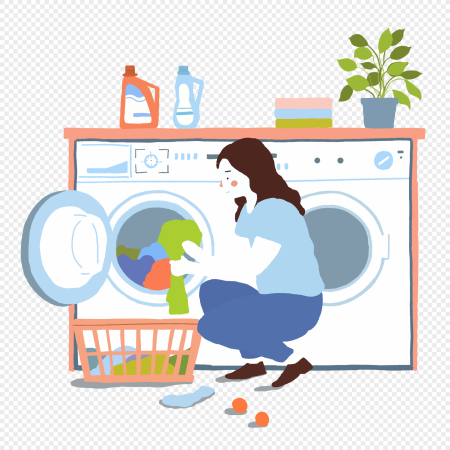 Put the washing Machine рисунок