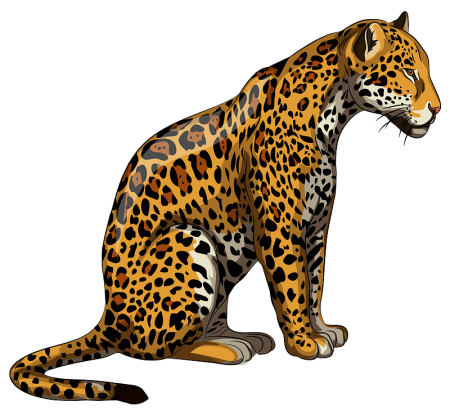 Ягуар мультяшный
