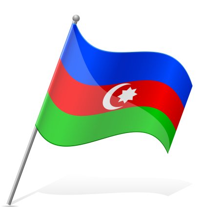 Флаг Азербайджана вектор