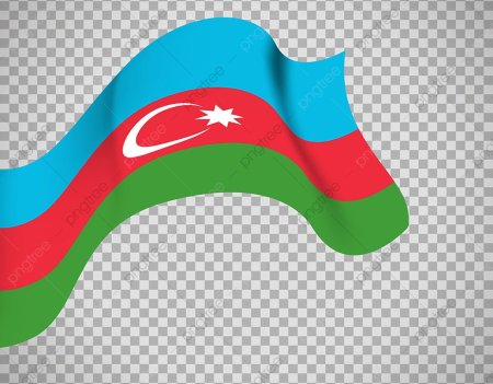 Квадратный азербайджанский флаг
