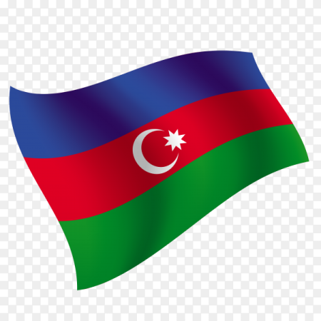 Флаг Азербайджана круглый