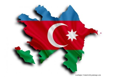 Азербайджанский флаг вектор