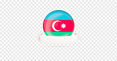 Флаг Азербайджана в круге